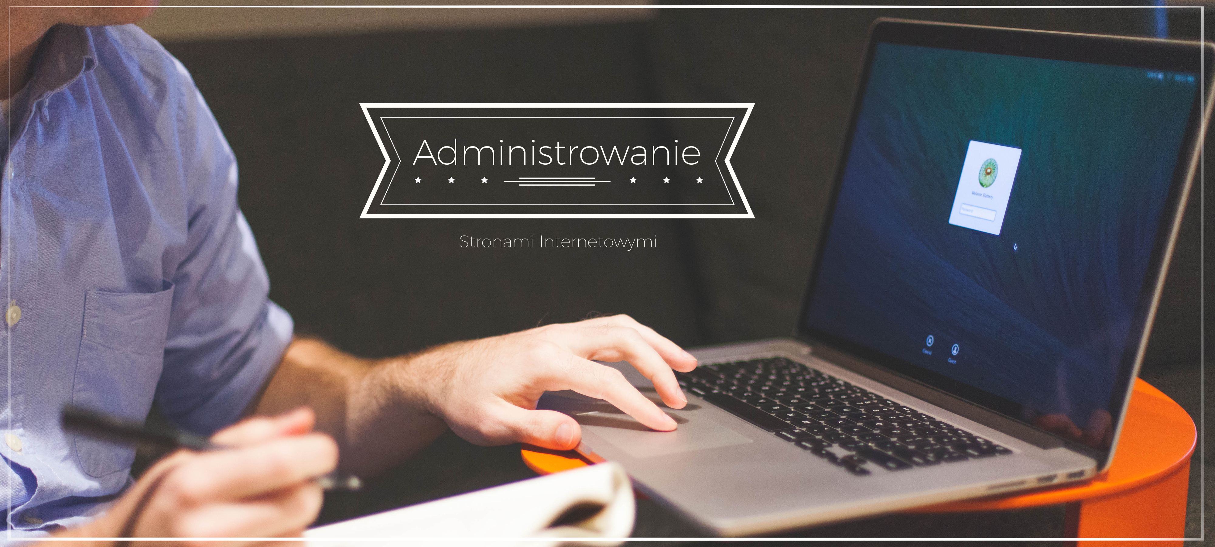 administrowanie stronami banner