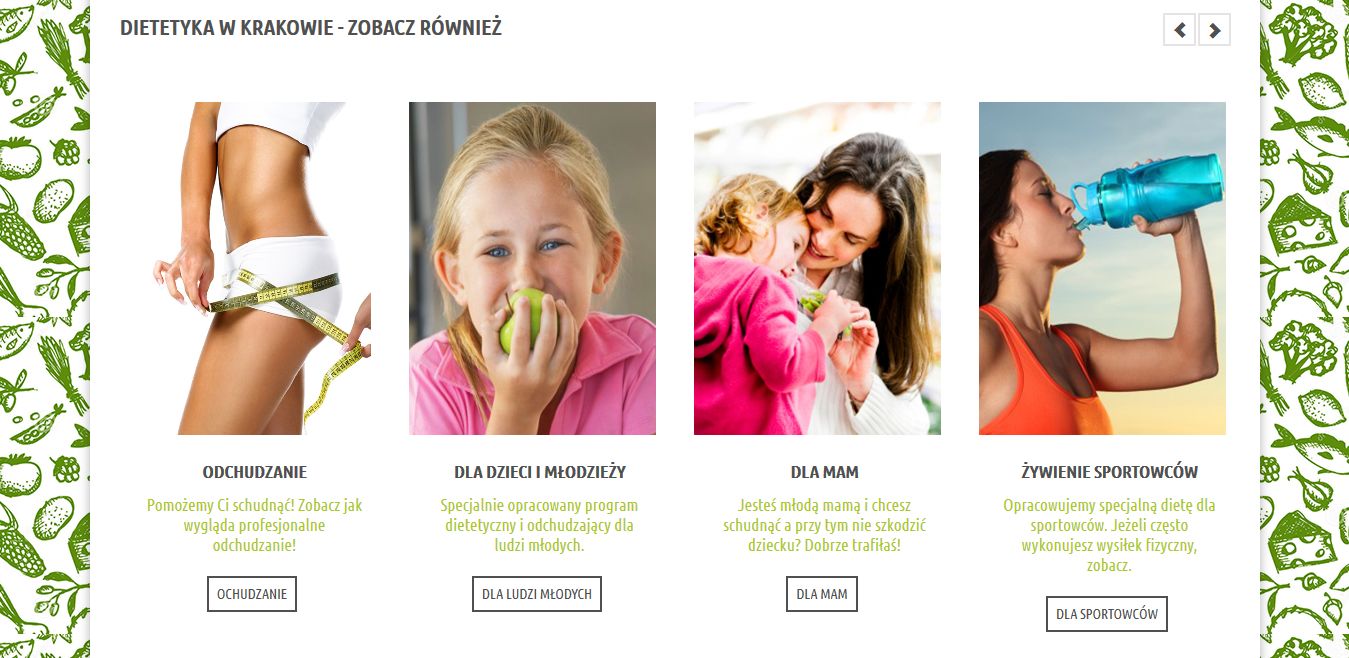 projekt strony internetowej dla dietetyka z Krakowa
