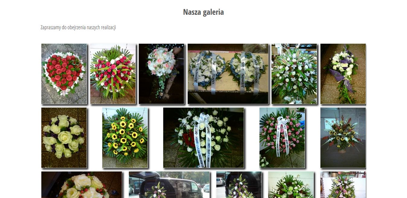 projekt strony internetowej dla firmy Kwiaty na Hali